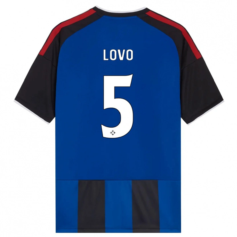 Danxen Dames Pietro Lovo #5 Zwart Rood Wit Blauw Thuisshirt Thuistenue 2026/27 T-Shirt
