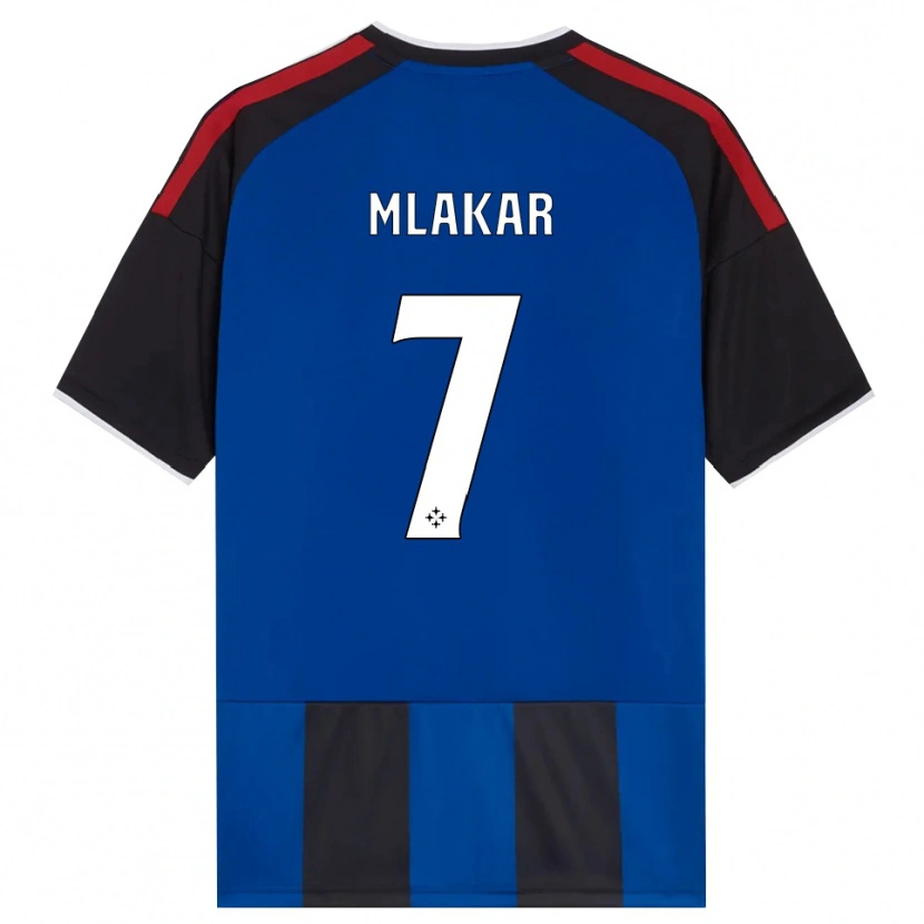 Danxen Dames Jan Mlakar #7 Zwart Rood Wit Blauw Thuisshirt Thuistenue 2026/27 T-Shirt