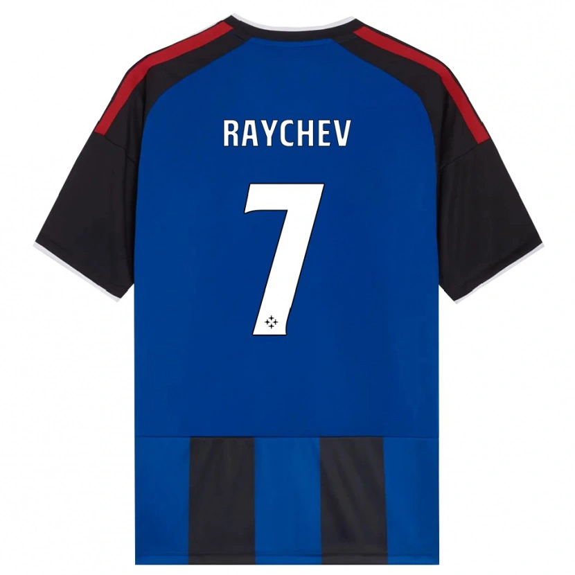 Danxen Dames Adrian Raychev #7 Zwart Rood Wit Blauw Thuisshirt Thuistenue 2026/27 T-Shirt