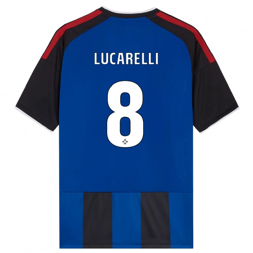 Danxen Dames Lapo Lucarelli #8 Zwart Rood Wit Blauw Thuisshirt Thuistenue 2026/27 T-Shirt