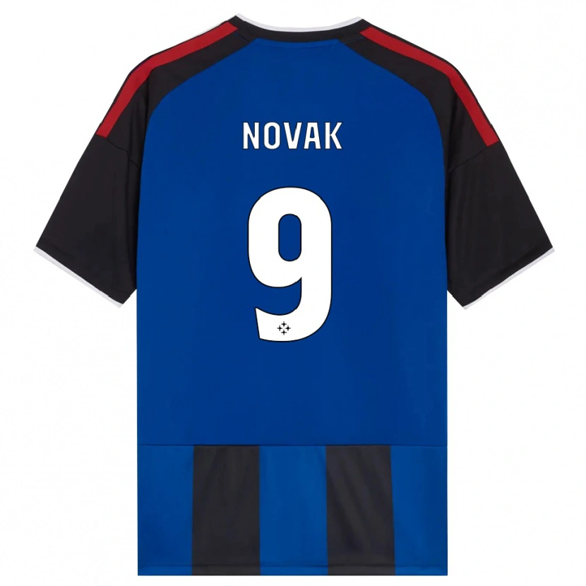 Danxen Dames Maros Novak #9 Zwart Rood Wit Blauw Thuisshirt Thuistenue 2026/27 T-Shirt