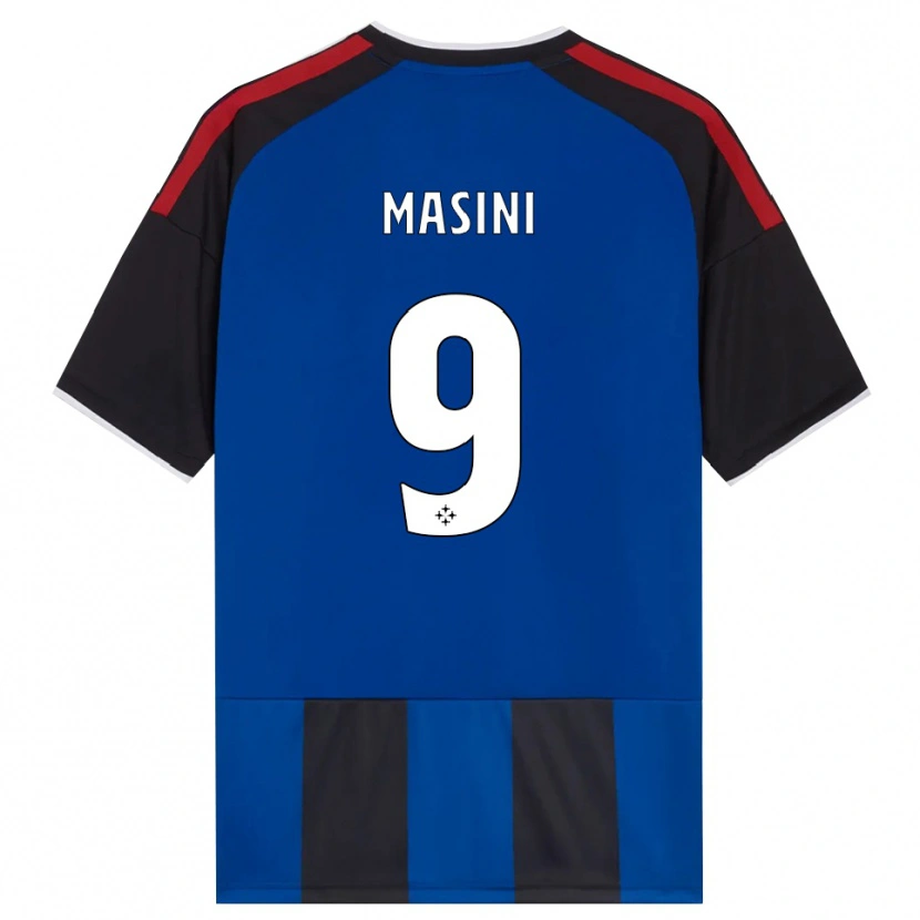 Danxen Dames Tommaso Masini #9 Zwart Rood Wit Blauw Thuisshirt Thuistenue 2026/27 T-Shirt