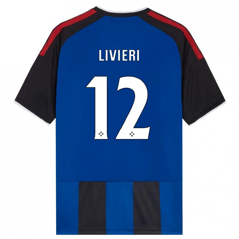 Danxen Dames Alessandro Livieri #12 Zwart Rood Wit Blauw Thuisshirt Thuistenue 2026/27 T-Shirt
