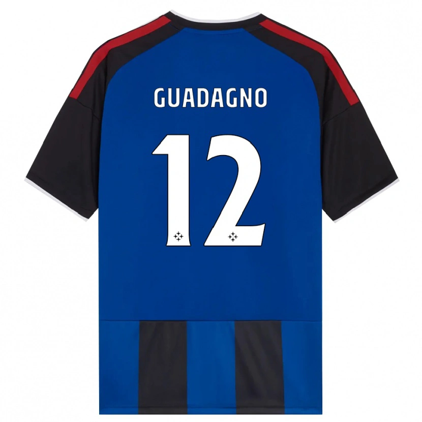 Danxen Dames Johan Guadagno #12 Zwart Rood Wit Blauw Thuisshirt Thuistenue 2026/27 T-Shirt