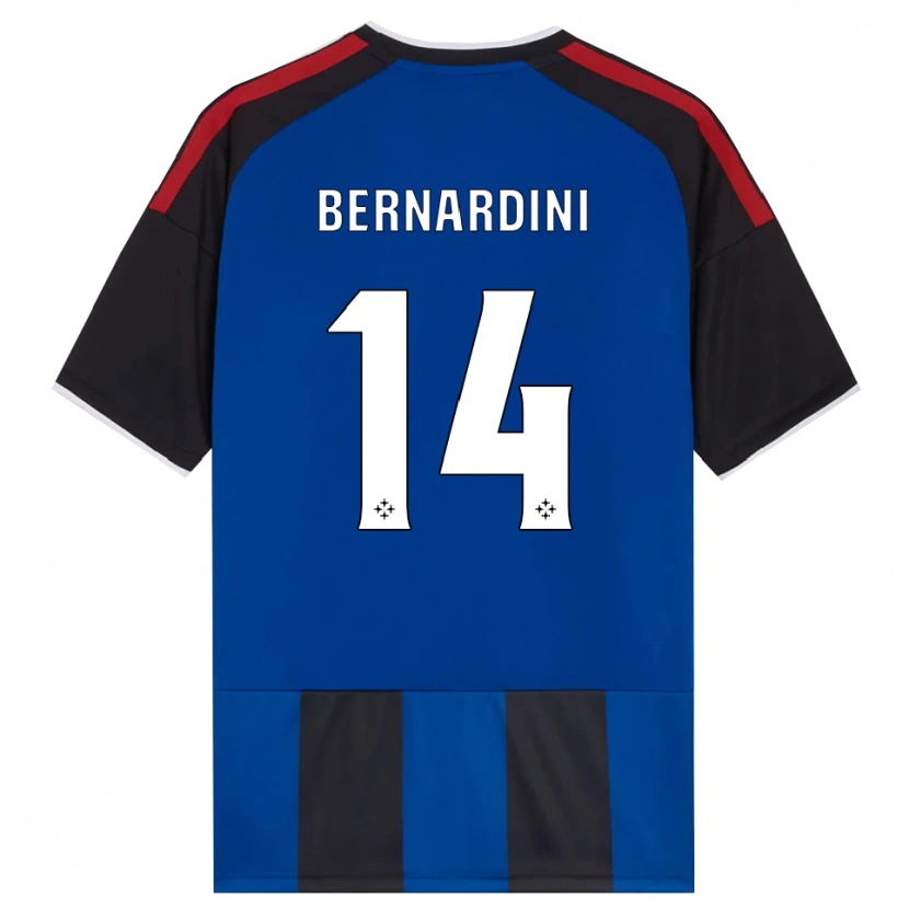 Danxen Dames Andrea Bernardini #14 Zwart Rood Wit Blauw Thuisshirt Thuistenue 2026/27 T-Shirt