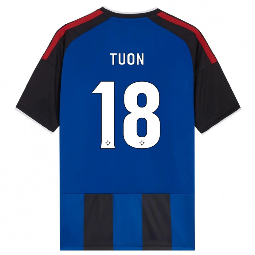 Danxen Dames Nicola Tuon #18 Zwart Rood Wit Blauw Thuisshirt Thuistenue 2026/27 T-Shirt