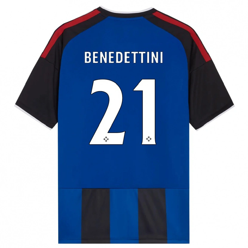 Danxen Dames Filippo Benedettini #21 Zwart Rood Wit Blauw Thuisshirt Thuistenue 2026/27 T-Shirt