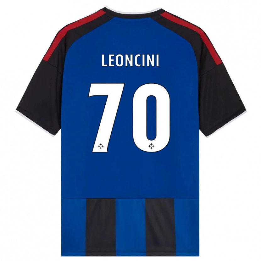 Danxen Dames Mattia Leoncini #70 Zwart Rood Wit Blauw Thuisshirt Thuistenue 2026/27 T-Shirt