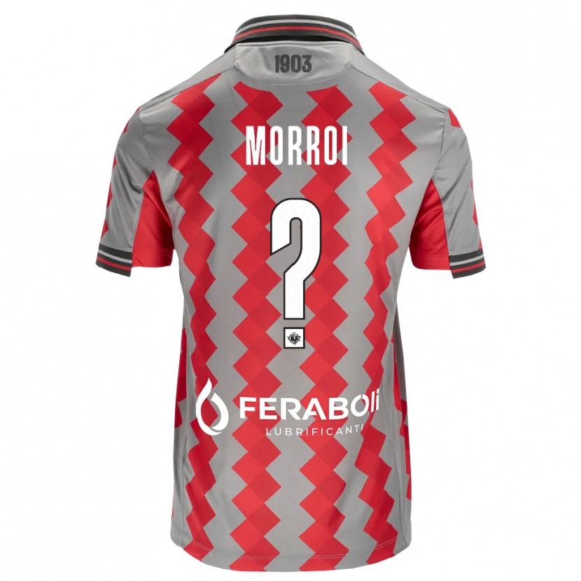 Danxen Dames Lorenzo Morroi #0 Grijs Rood Wit Thuisshirt Thuistenue 2026/27 T-Shirt