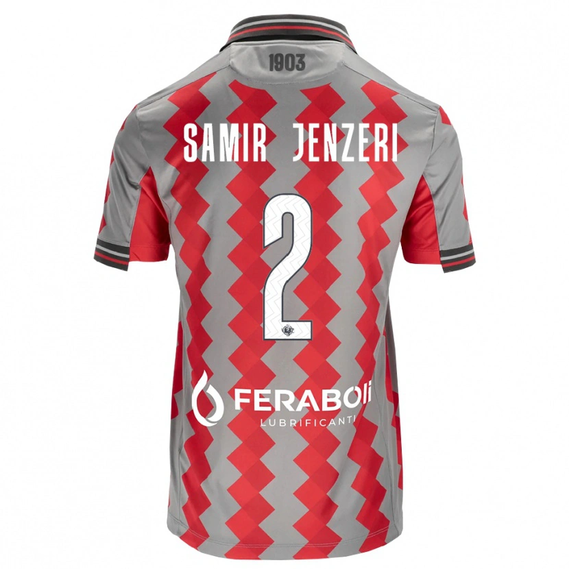 Danxen Dames Gabriele Samir Jenzeri #2 Grijs Rood Wit Thuisshirt Thuistenue 2026/27 T-Shirt
