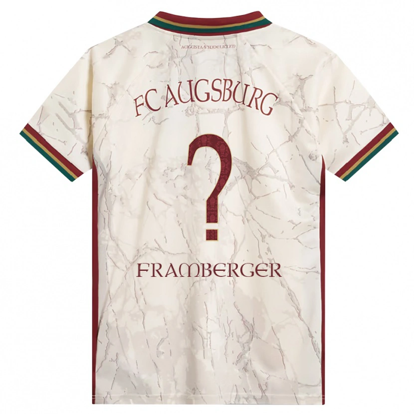 Danxen Dames Raphael Framberger #0 Groen Rijst Wit Bordeauxrood Thuisshirt Thuistenue 2026/27 T-Shirt