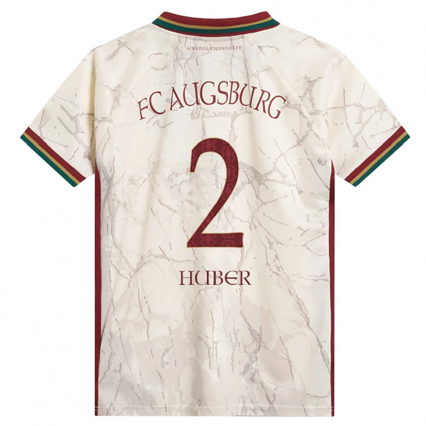 Danxen Dames Fynn Huber #2 Groen Rijst Wit Bordeauxrood Thuisshirt Thuistenue 2026/27 T-Shirt