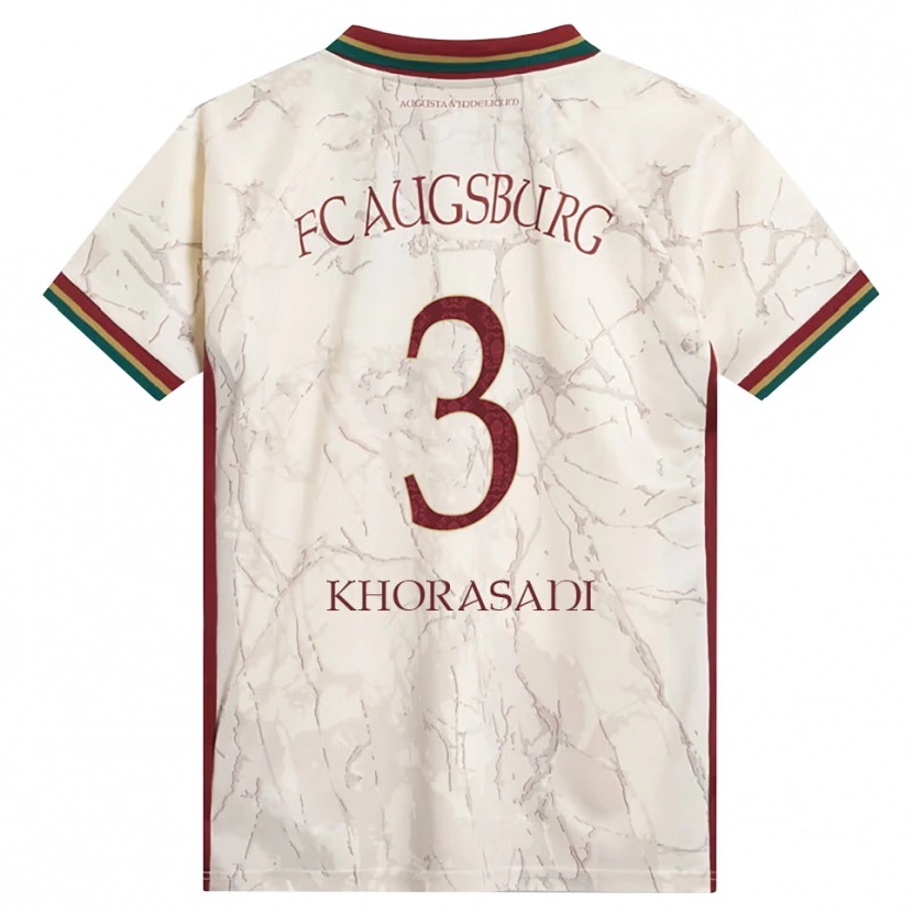 Danxen Dames Ahmad Khorasani #3 Groen Rijst Wit Bordeauxrood Thuisshirt Thuistenue 2026/27 T-Shirt
