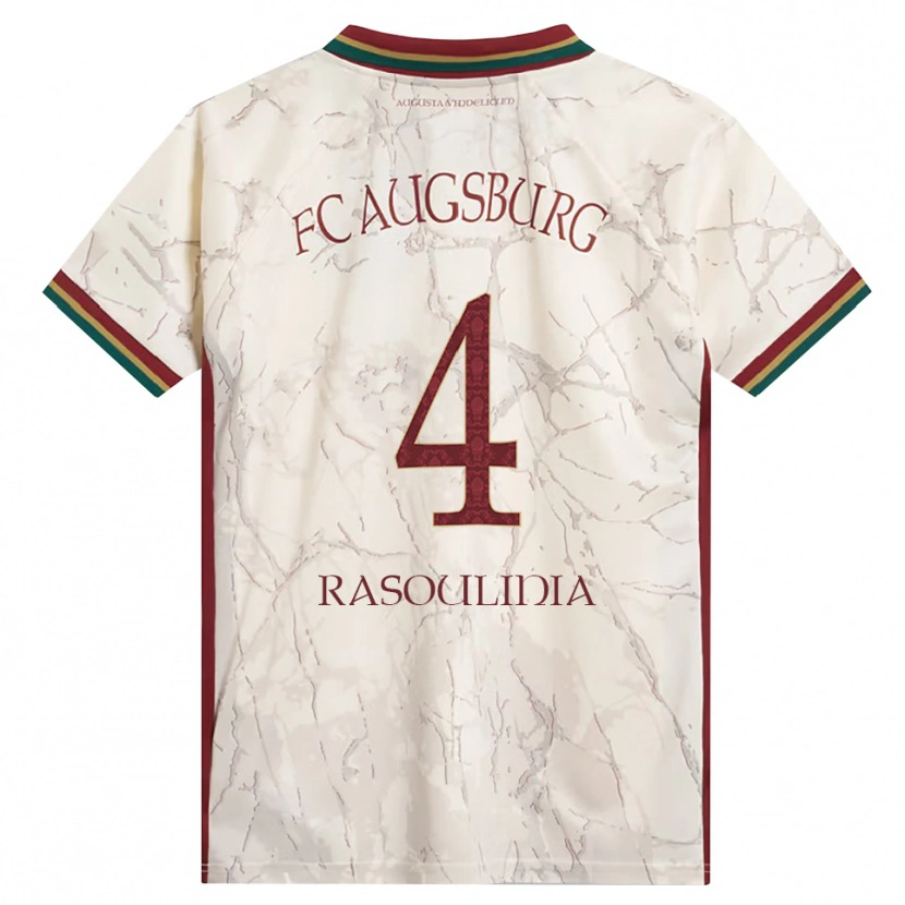 Danxen Dames Nick Rasoulinia #4 Groen Rijst Wit Bordeauxrood Thuisshirt Thuistenue 2026/27 T-Shirt