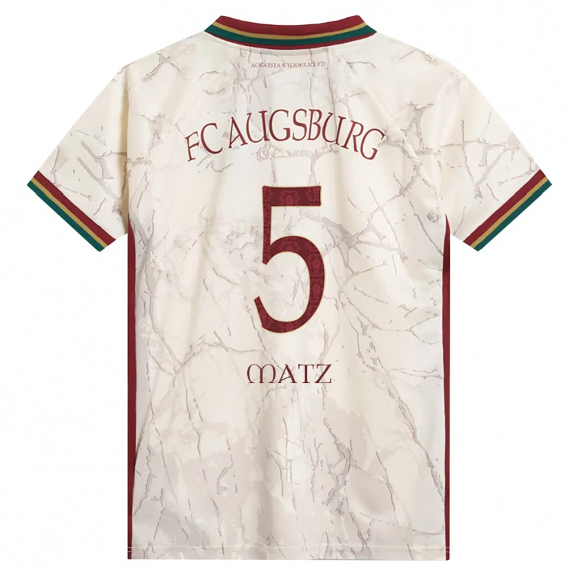 Danxen Dames Maximilian Matz #5 Groen Rijst Wit Bordeauxrood Thuisshirt Thuistenue 2026/27 T-Shirt