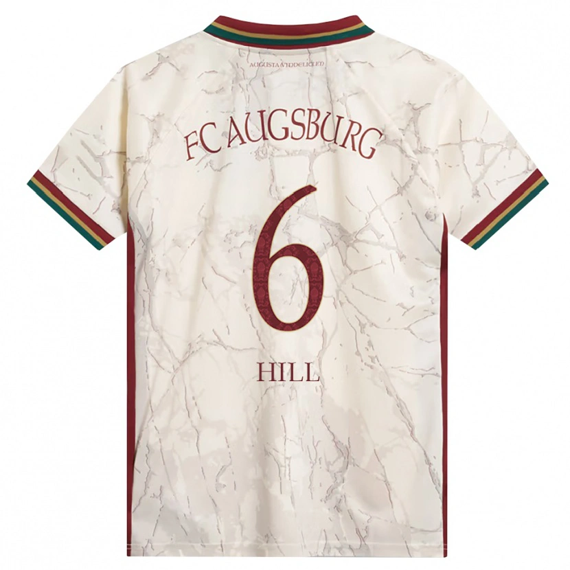 Danxen Dames Niklas Hill #6 Groen Rijst Wit Bordeauxrood Thuisshirt Thuistenue 2026/27 T-Shirt