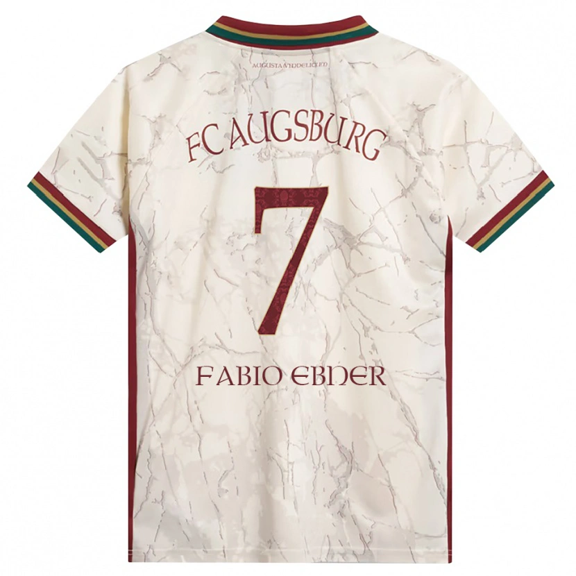 Danxen Dames Fabio Ebner #7 Groen Rijst Wit Bordeauxrood Thuisshirt Thuistenue 2026/27 T-Shirt