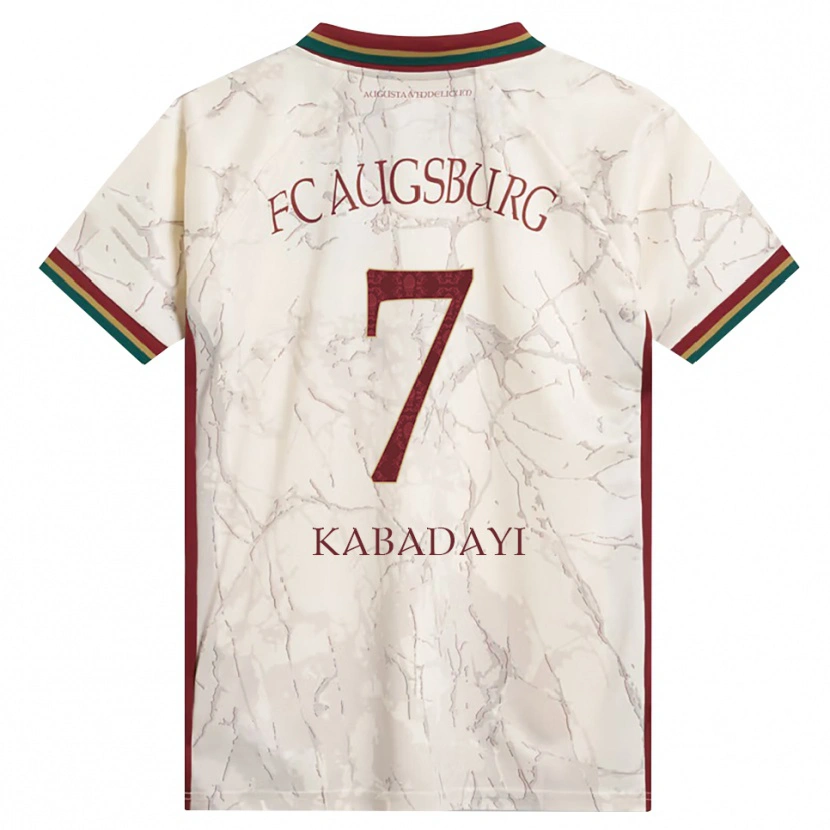 Danxen Dames Yusuf Kabadayi #7 Groen Rijst Wit Bordeauxrood Thuisshirt Thuistenue 2026/27 T-Shirt