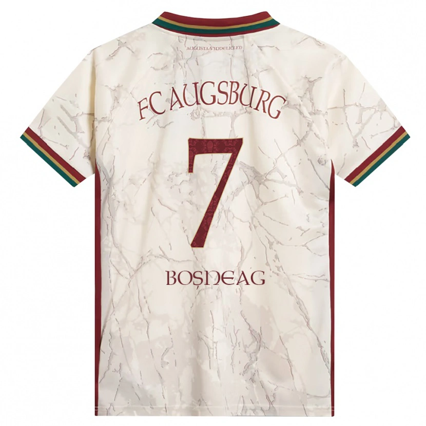 Danxen Dames Ioan Boșneag #7 Groen Rijst Wit Bordeauxrood Thuisshirt Thuistenue 2026/27 T-Shirt