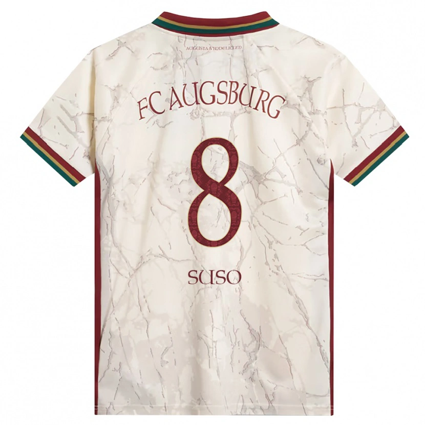 Danxen Dames Sima Suso #8 Groen Rijst Wit Bordeauxrood Thuisshirt Thuistenue 2026/27 T-Shirt