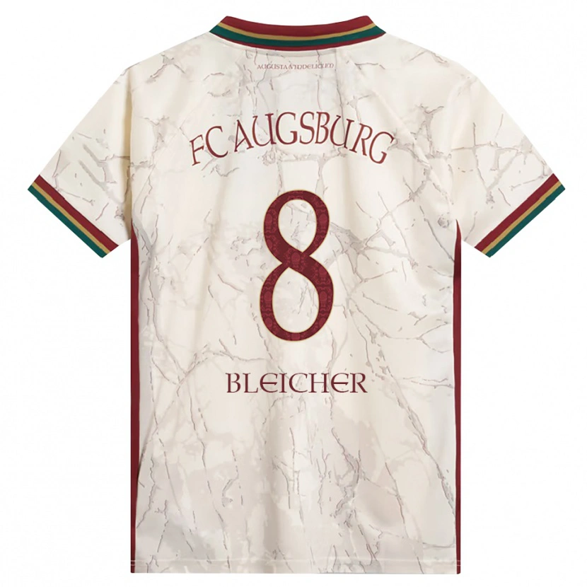 Danxen Dames Franz Xaver Bleicher #8 Groen Rijst Wit Bordeauxrood Thuisshirt Thuistenue 2026/27 T-Shirt