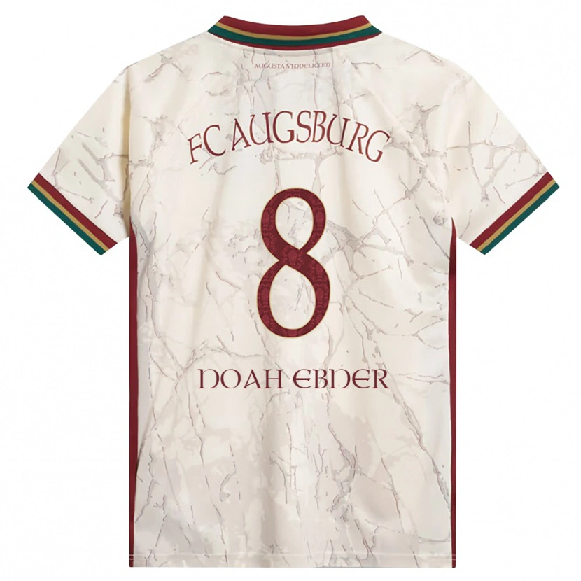 Danxen Dames Noah Ebner #8 Groen Rijst Wit Bordeauxrood Thuisshirt Thuistenue 2026/27 T-Shirt