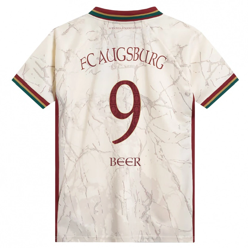 Danxen Dames Eliah Beer #9 Groen Rijst Wit Bordeauxrood Thuisshirt Thuistenue 2026/27 T-Shirt