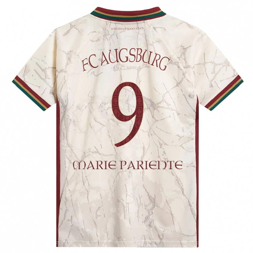 Danxen Dames Sophia Marie Pariente #9 Groen Rijst Wit Bordeauxrood Thuisshirt Thuistenue 2026/27 T-Shirt