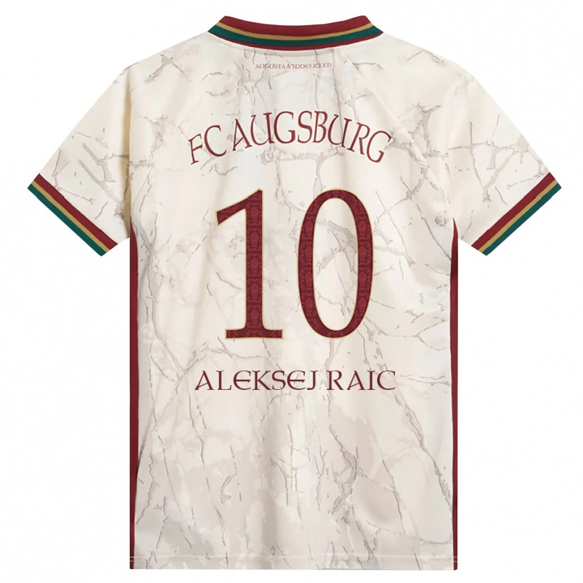 Danxen Dames Neven Aleksej Raic #10 Groen Rijst Wit Bordeauxrood Thuisshirt Thuistenue 2026/27 T-Shirt