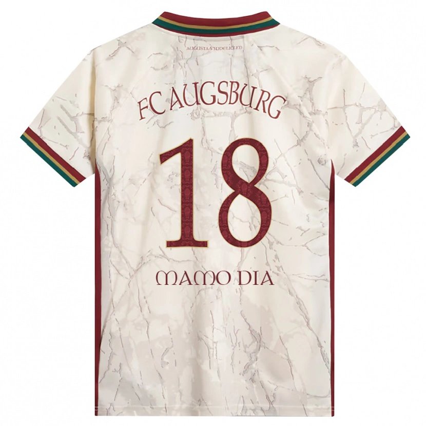 Danxen Dames Amadou Mamo Dia #18 Groen Rijst Wit Bordeauxrood Thuisshirt Thuistenue 2026/27 T-Shirt