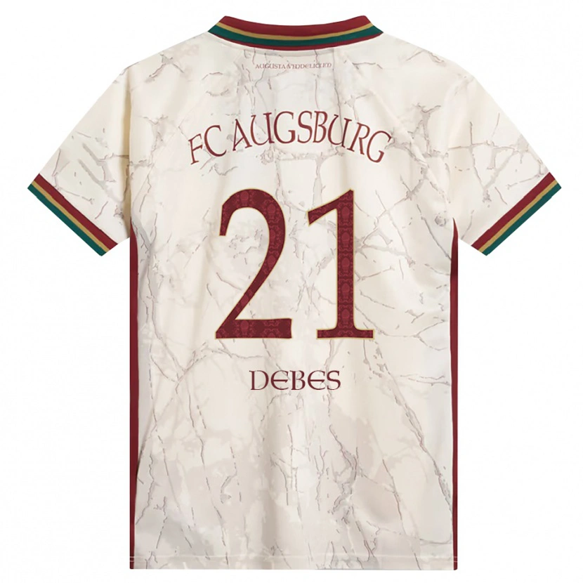 Danxen Dames Magdalena Debes #21 Groen Rijst Wit Bordeauxrood Thuisshirt Thuistenue 2026/27 T-Shirt