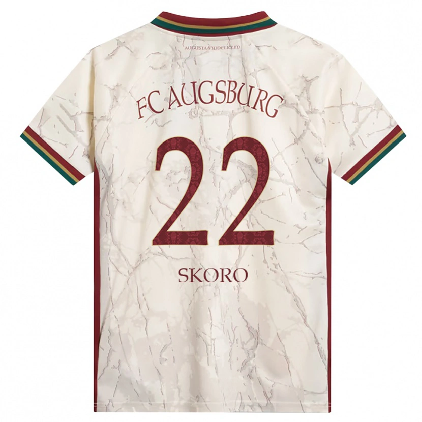 Danxen Dames Luka Skoro #22 Groen Rijst Wit Bordeauxrood Thuisshirt Thuistenue 2026/27 T-Shirt