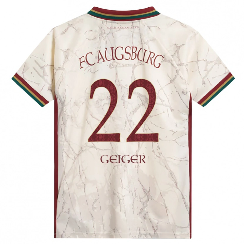 Danxen Dames Maximilian Geiger #22 Groen Rijst Wit Bordeauxrood Thuisshirt Thuistenue 2026/27 T-Shirt