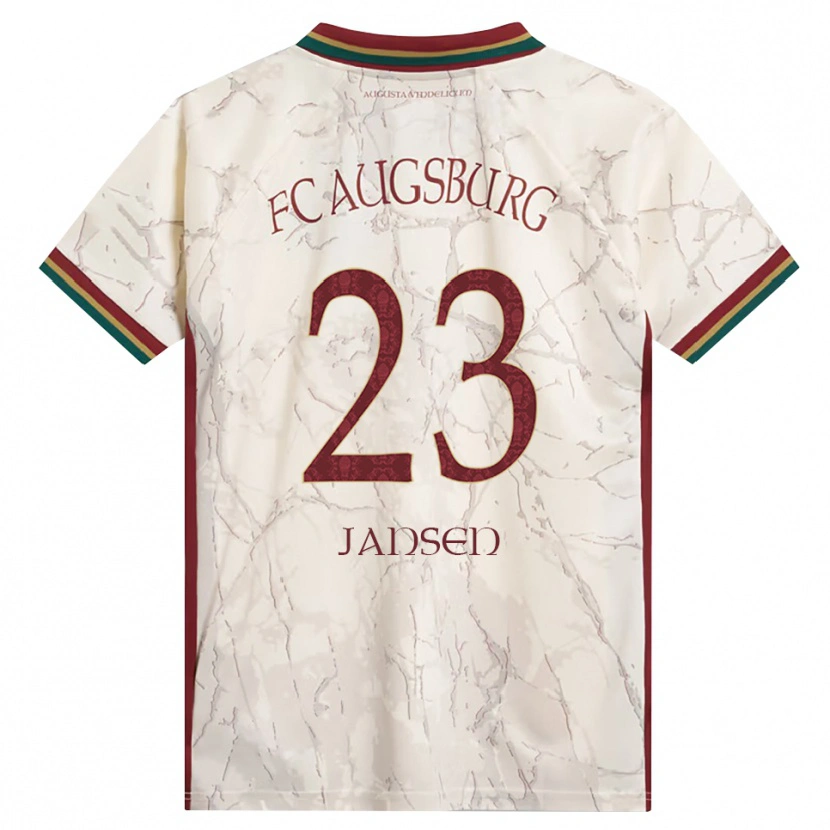 Danxen Dames Annika Jansen #23 Groen Rijst Wit Bordeauxrood Thuisshirt Thuistenue 2026/27 T-Shirt