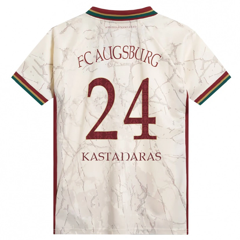 Danxen Dames Thomas Kastanaras #24 Groen Rijst Wit Bordeauxrood Thuisshirt Thuistenue 2026/27 T-Shirt