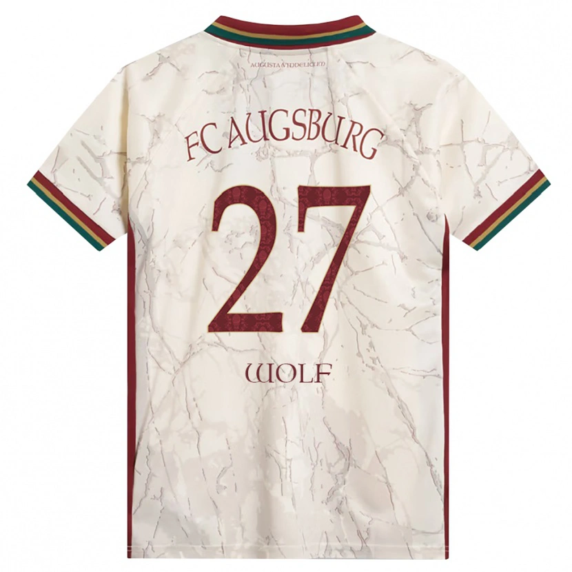 Danxen Dames Marius Wolf #27 Groen Rijst Wit Bordeauxrood Thuisshirt Thuistenue 2026/27 T-Shirt
