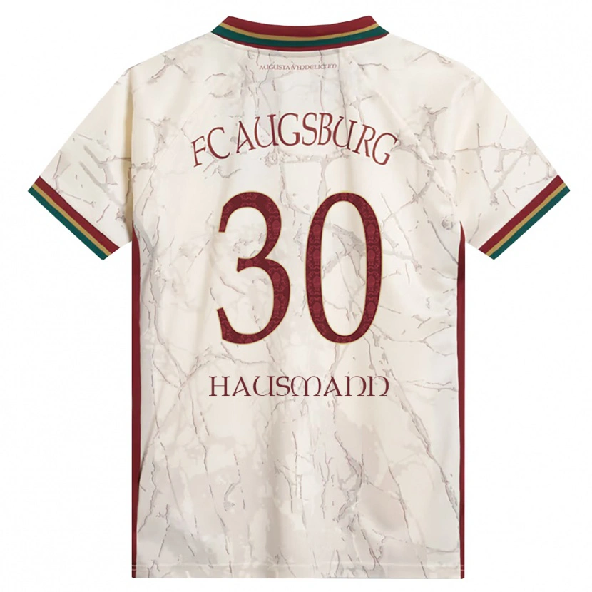 Danxen Dames Daniel Hausmann #30 Groen Rijst Wit Bordeauxrood Thuisshirt Thuistenue 2026/27 T-Shirt