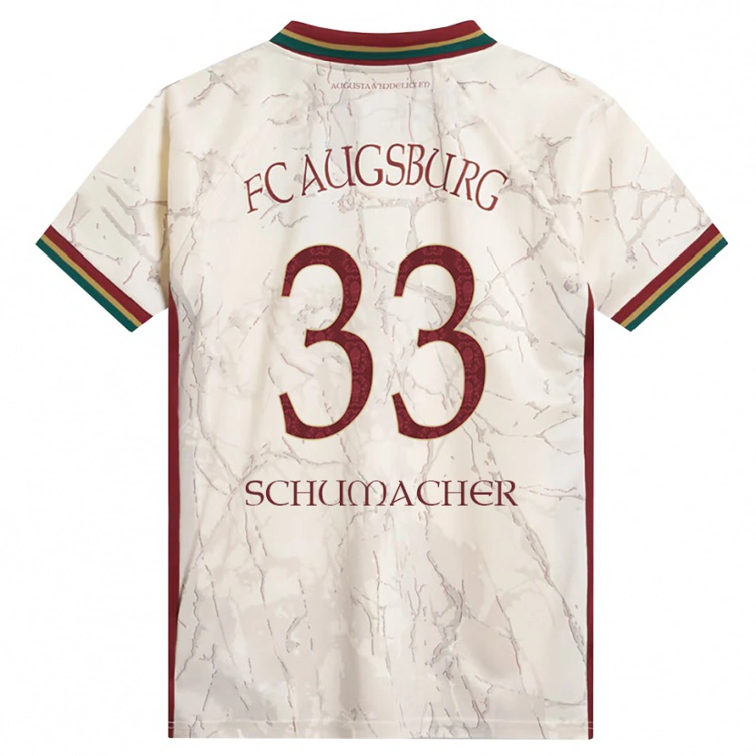 Danxen Dames Till Schumacher #33 Groen Rijst Wit Bordeauxrood Thuisshirt Thuistenue 2026/27 T-Shirt