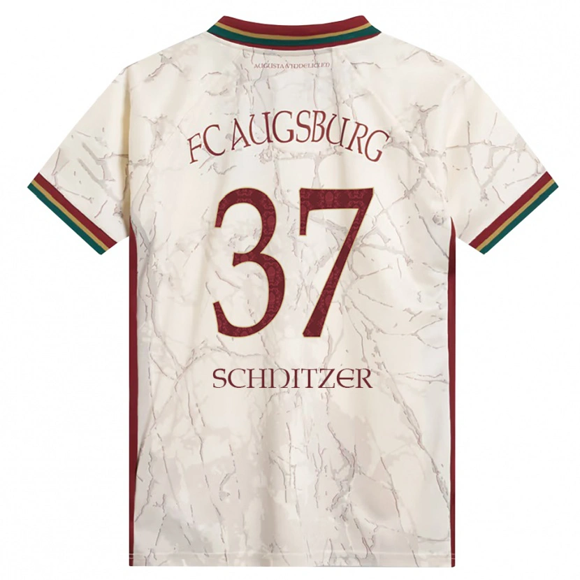 Danxen Dames Tim Schnitzer #37 Groen Rijst Wit Bordeauxrood Thuisshirt Thuistenue 2026/27 T-Shirt