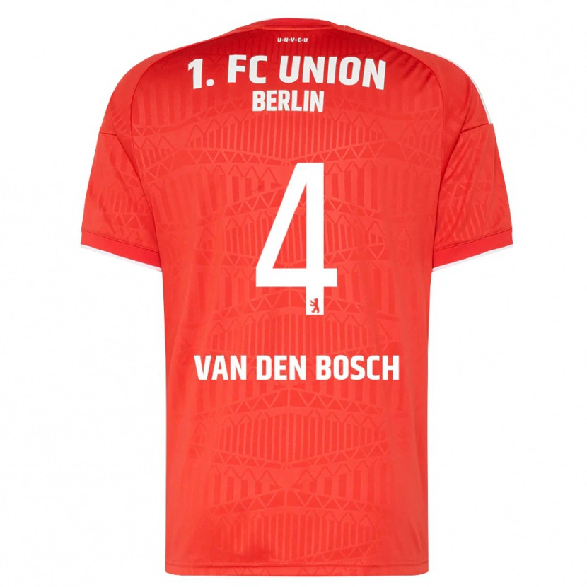Danxen Dames Zeno Van Den Bosch #4 Rood Wit Thuisshirt Thuistenue 2026/27 T-Shirt