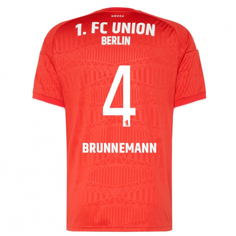 Danxen Dames Laurenz Brunnemann #4 Rood Wit Thuisshirt Thuistenue 2026/27 T-Shirt