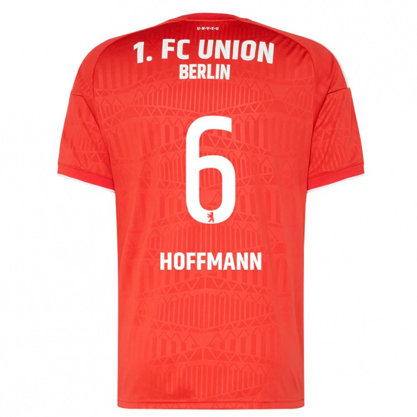 Danxen Dames Finn Hoffmann #6 Rood Wit Thuisshirt Thuistenue 2026/27 T-Shirt