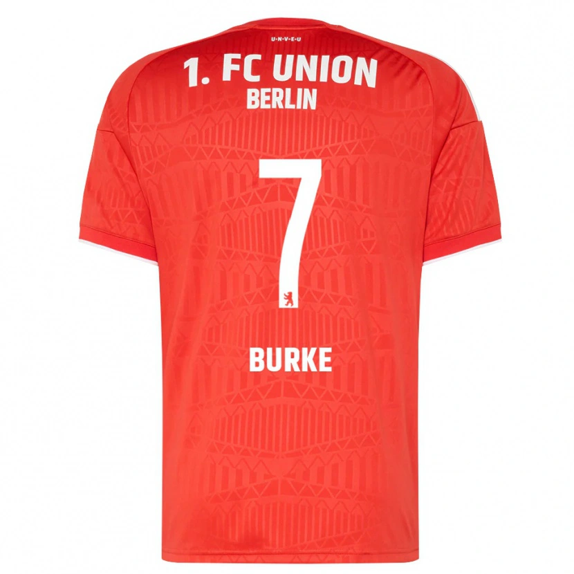 Danxen Dames Oliver Burke #7 Rood Wit Thuisshirt Thuistenue 2026/27 T-Shirt