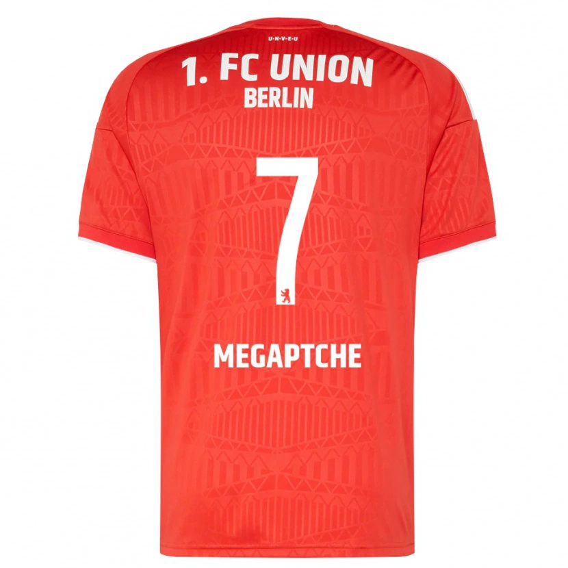 Danxen Dames Yann Megaptche #7 Rood Wit Thuisshirt Thuistenue 2026/27 T-Shirt