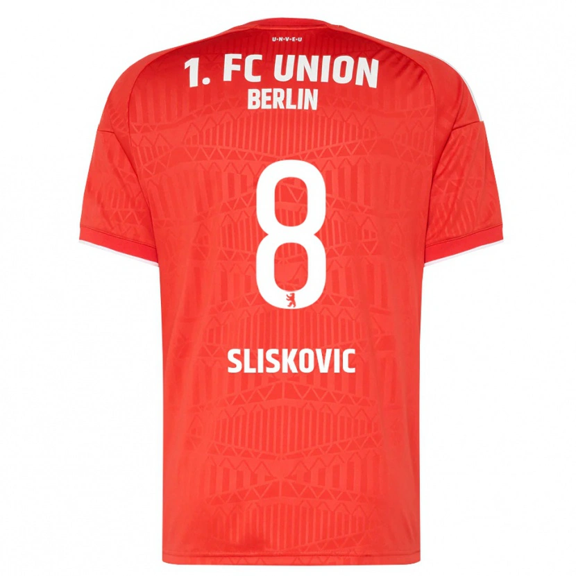 Danxen Dames Duje Sliskovic #8 Rood Wit Thuisshirt Thuistenue 2026/27 T-Shirt
