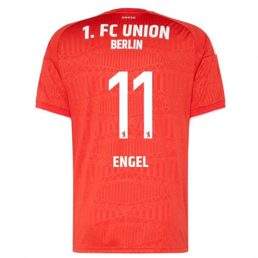 Danxen Dames Oskar Engel #11 Rood Wit Thuisshirt Thuistenue 2026/27 T-Shirt