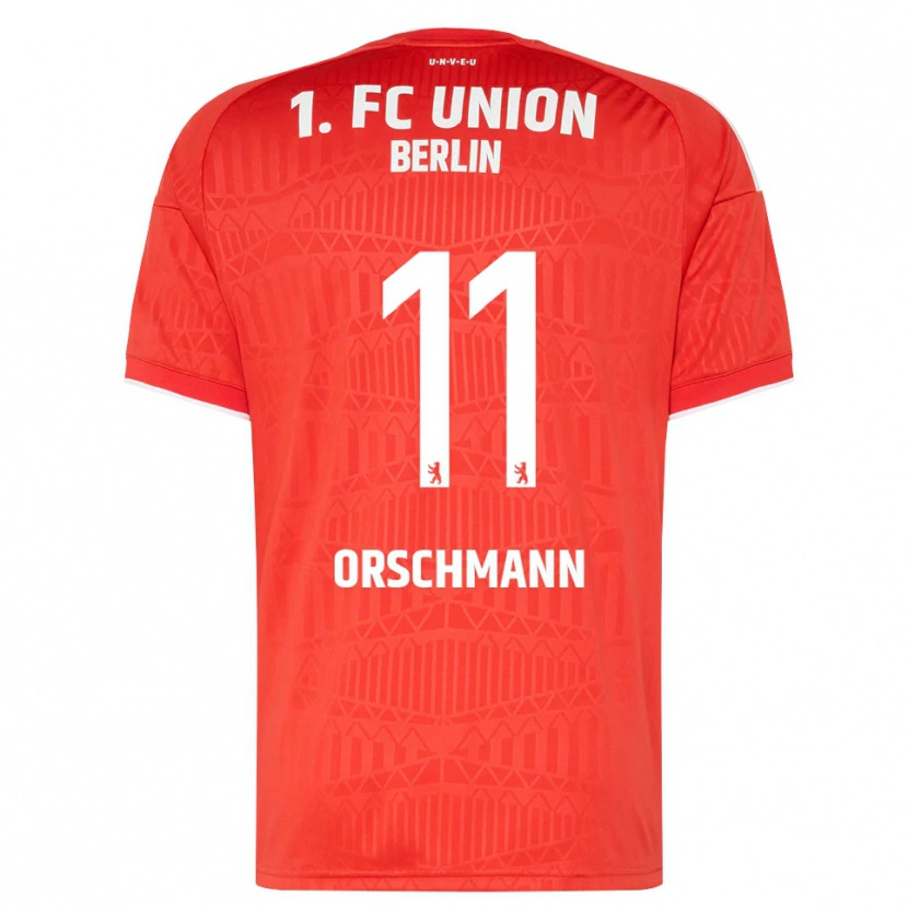Danxen Dames Dina Orschmann #11 Rood Wit Thuisshirt Thuistenue 2026/27 T-Shirt