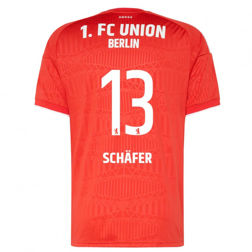 Danxen Dames András Schäfer #13 Rood Wit Thuisshirt Thuistenue 2026/27 T-Shirt