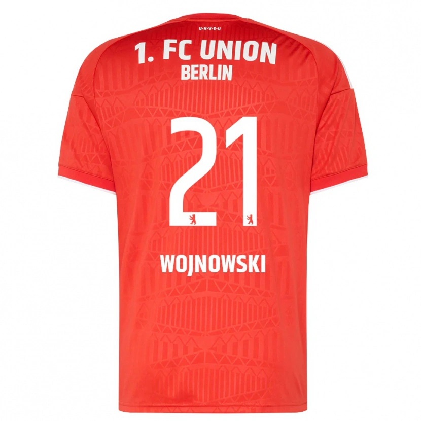 Danxen Dames Wiktorian Wojnowski #21 Rood Wit Thuisshirt Thuistenue 2026/27 T-Shirt