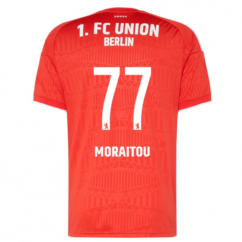 Danxen Dames Athanasia Moraitou #77 Rood Wit Thuisshirt Thuistenue 2026/27 T-Shirt